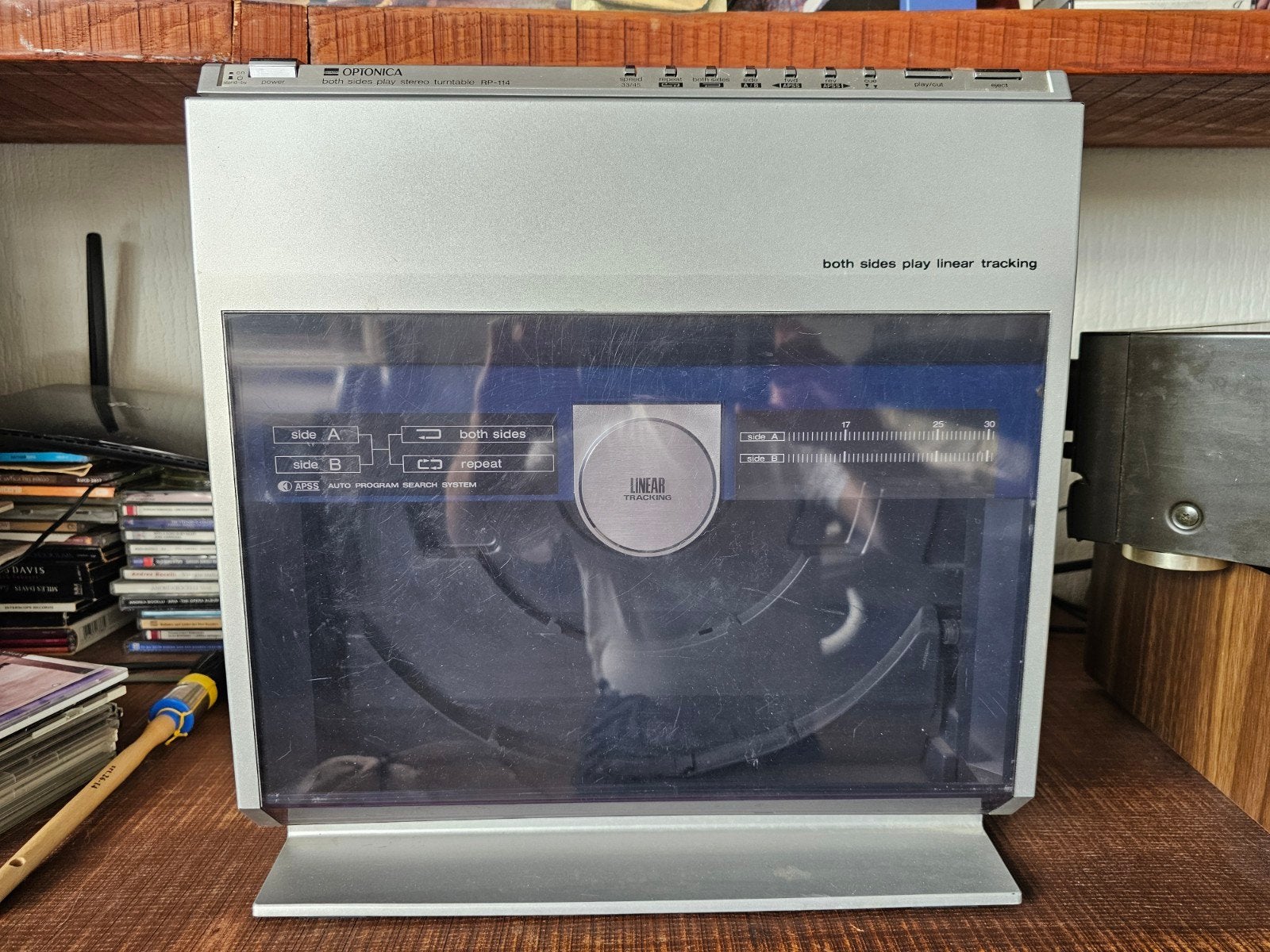 Sharp Optonica RP-114H Stereo Draaitafel - Both Sides Play, Ophalen of Verzenden, Overige merken, Automatisch