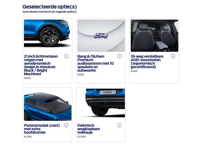 Ford Capri Premium Extended Range RWD 79 kWh, Auto's, Automaat, 12 maanden, Achterwielaandrijving, Overige modellen