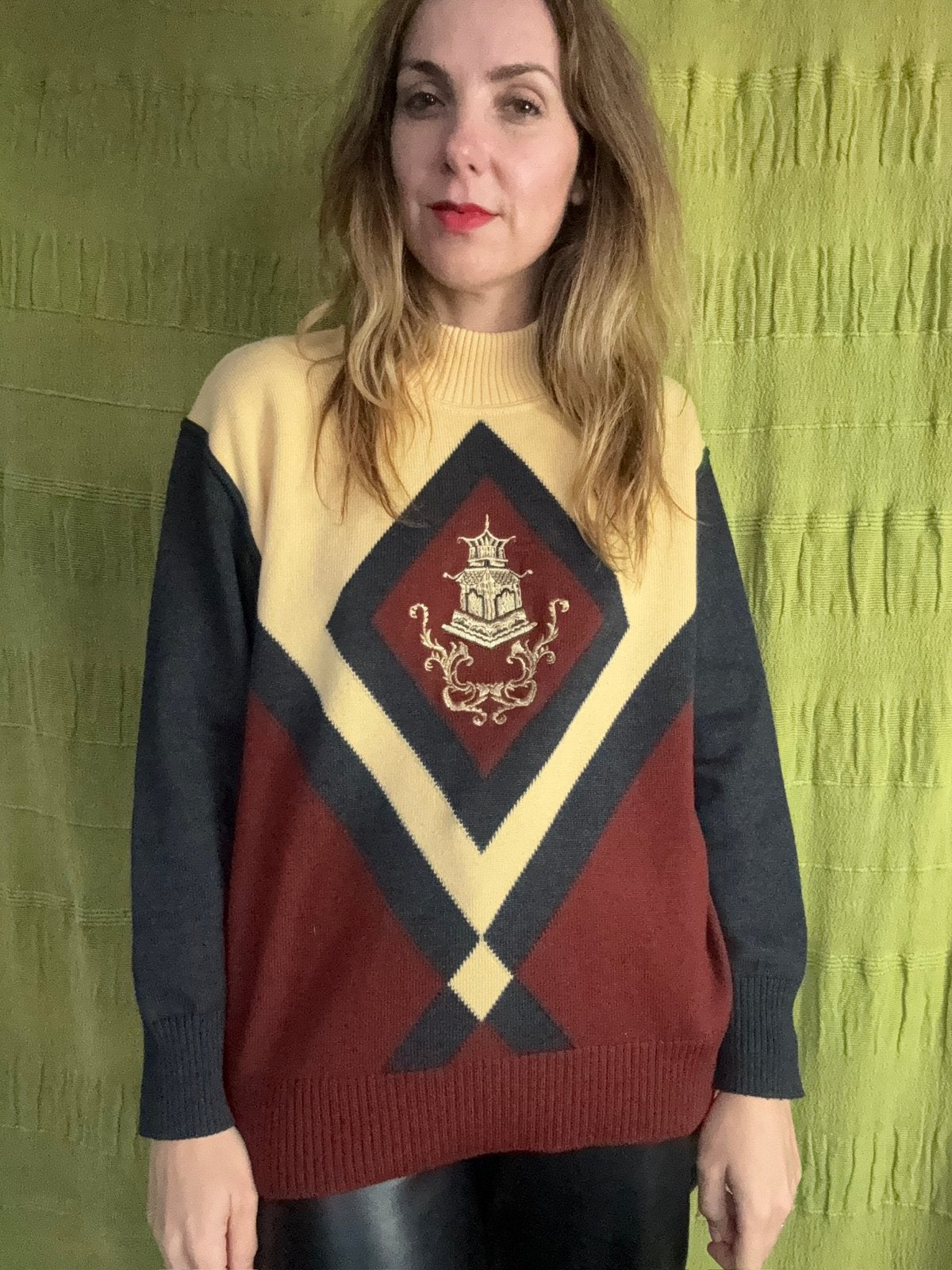 Vintage trui / pullover / knitwear- vlakken, Hgv, Hgv, Ophalen of Verzenden, Vintage