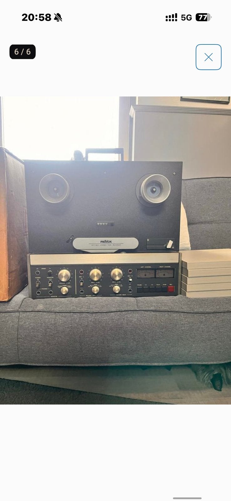 ReVox B77 Mk2 4 Sporen Tape Recorder, Ophalen of Verzenden, Bandrecorder