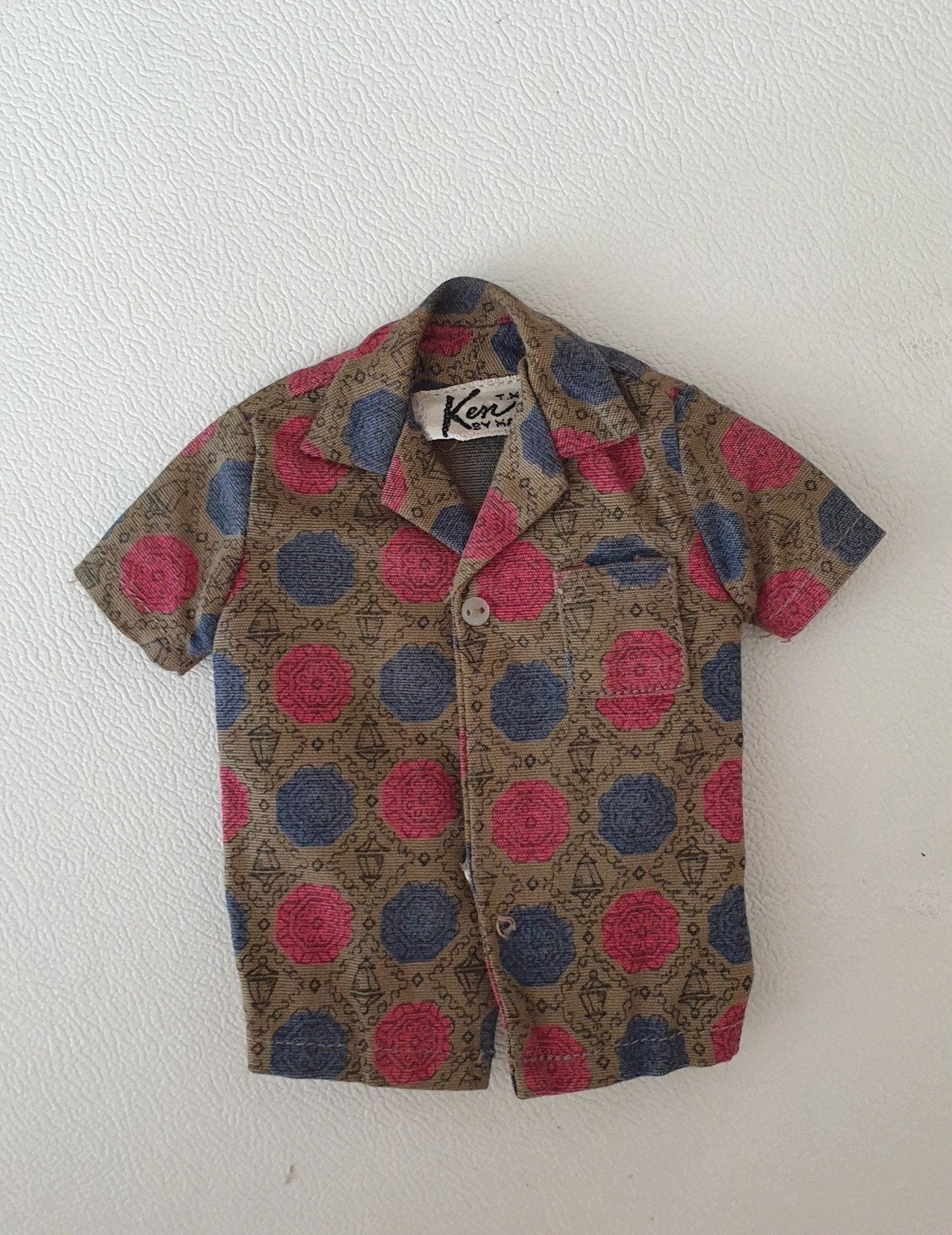 (Barbie) KEN blouse #783 sport shorts 1963 lqbel, Verzamelen, Ophalen of Verzenden, Kleertjes