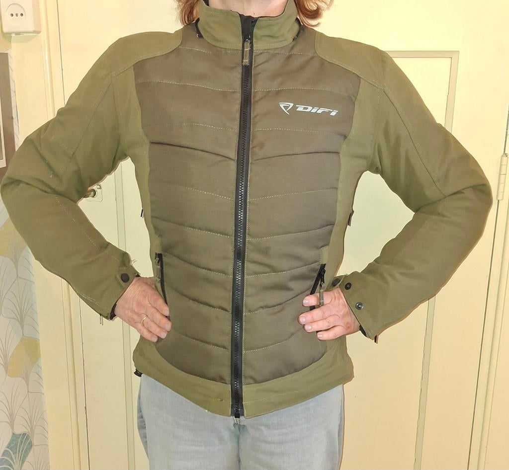 All season Difi dames motorjack legergroen mt 38, Motoren, Motorcrosskleding, Verzenden, Difi, Dames