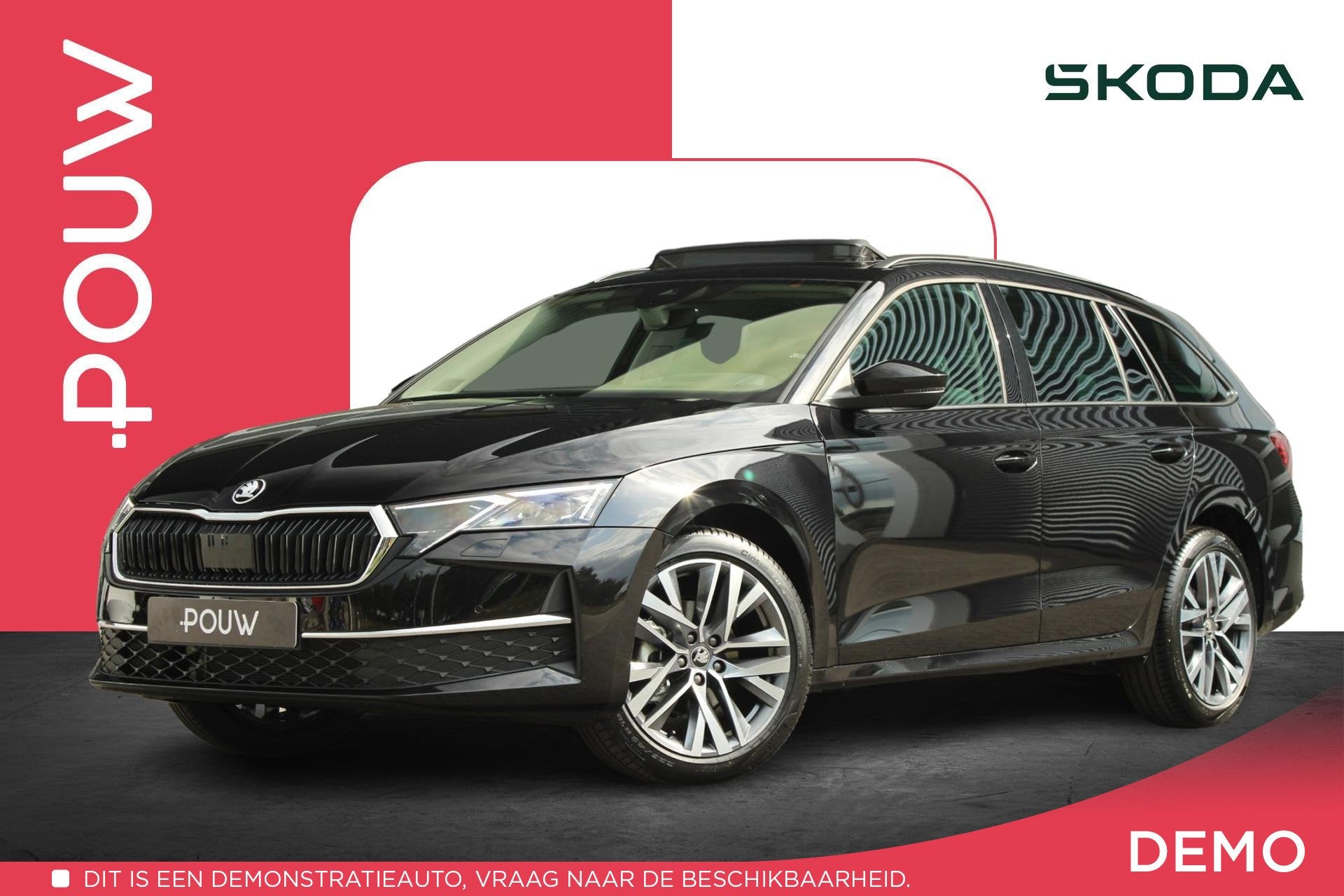 Skoda Octavia Combi 1.5 TSI 115pk DSG MHEV Business Edition, 12 maanden, 1498 cc, 4 cilinders, Zwart