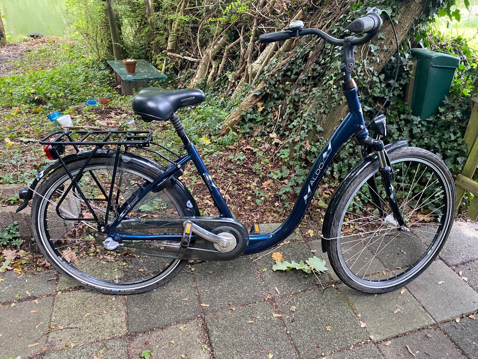 Prima damesfiets met lage instap. Merk Aldo, Terugtraprem, Gebruikt, Versnellingen, 0 zitjes