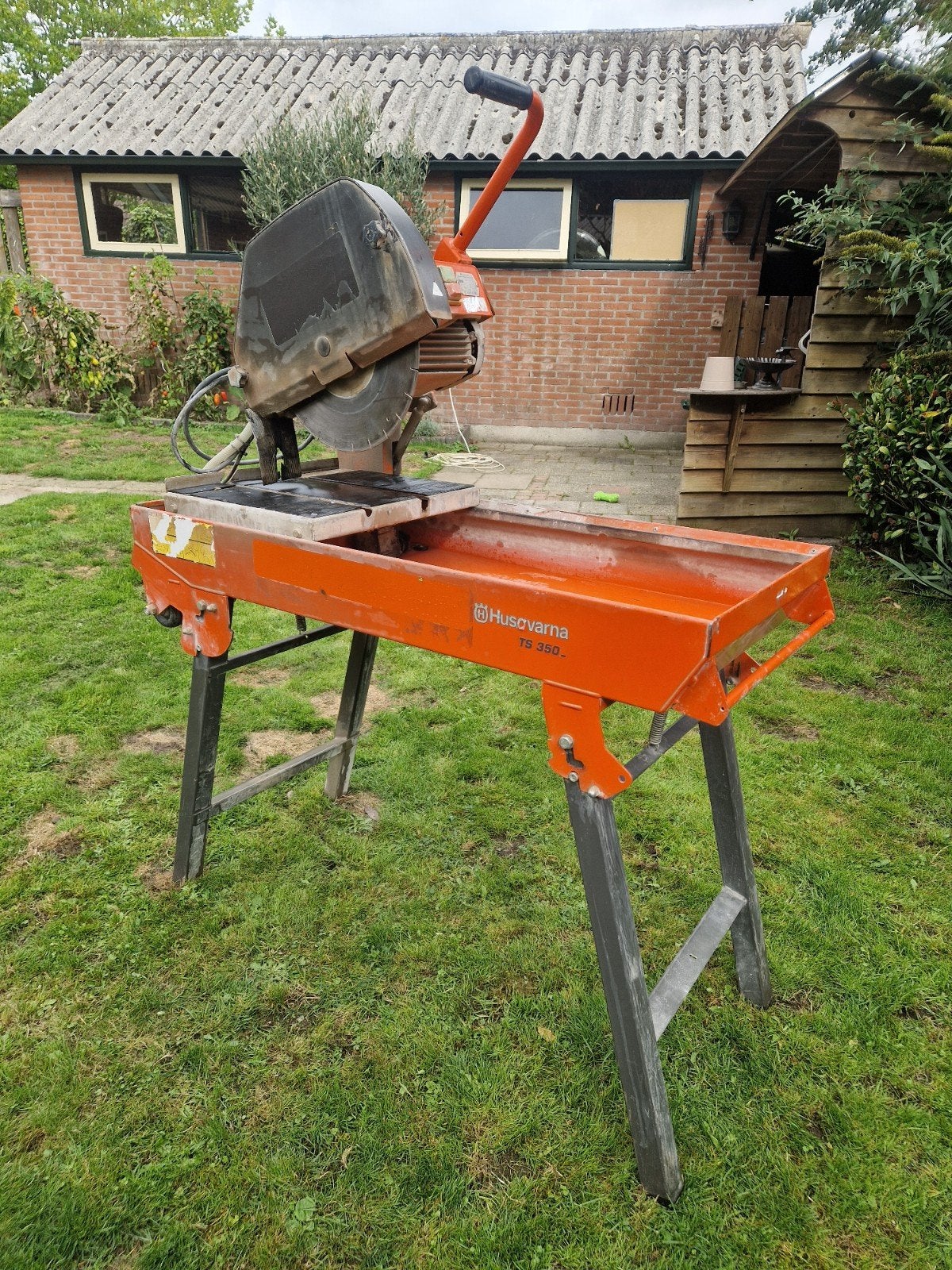 HUSQVARNA TS350R Steenzaagtafel Steenzaag Zaagtafel, Ophalen of Verzenden, Gebruikt, Husqvarna
