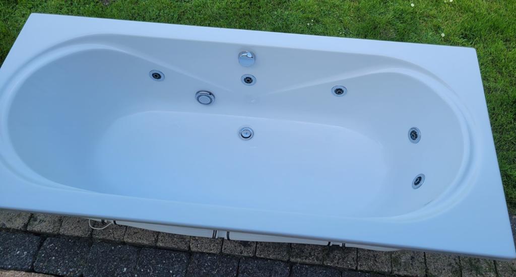 inbouw whirlpool met jets en pomp, Ophalen, Gebruikt, Bad