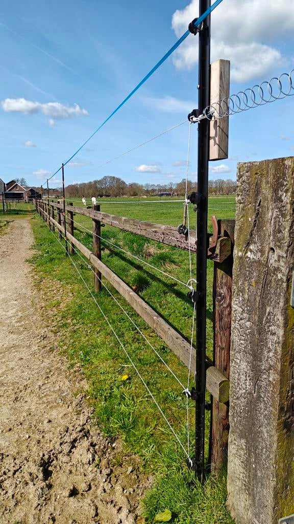 Wolfwerende afrastering 100m - inclusief  stroomapparaat, Dieren en Toebehoren, Stalling en Weidegang