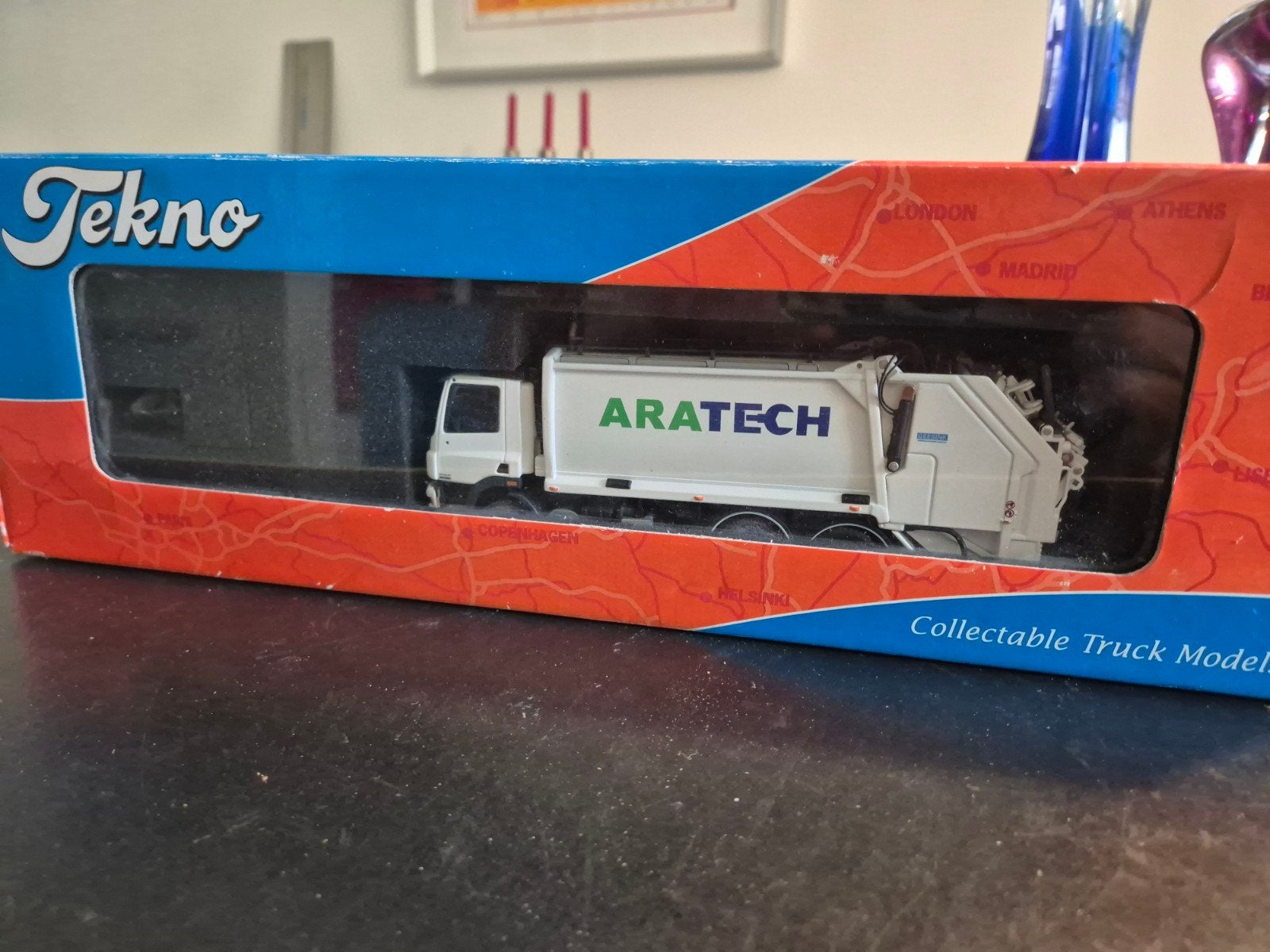 Tekno Model 3053/Tekno basis Aratech Vuilniswagen 1:50, Ophalen of Verzenden