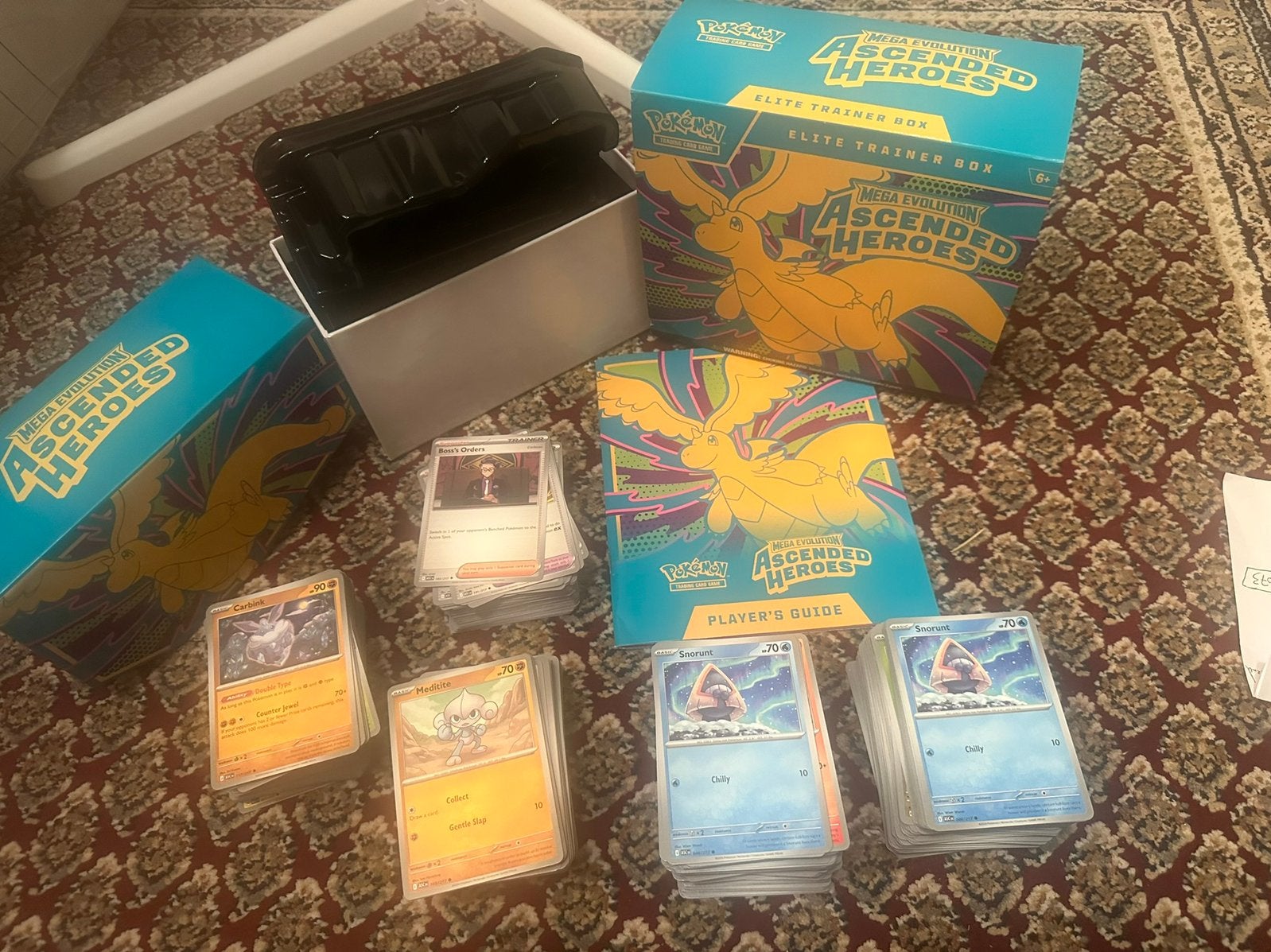 Pokemon kaarten in ETB (ascended heroes), Ophalen of Verzenden, Zo goed als nieuw, Meerdere kaarten