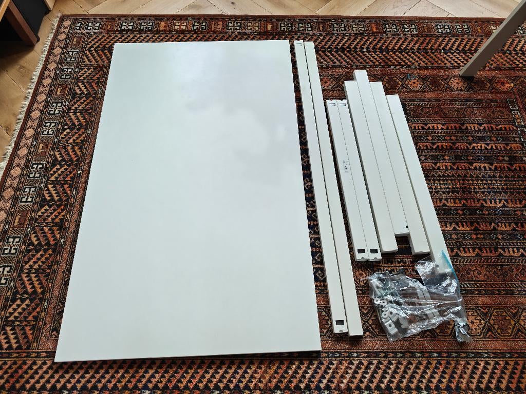 Ikea Melltorp eettafel 125 x 75, Huis en Inrichting, Tafels | Eettafels, Gebruikt, 50 tot 100 cm, 100 tot 150 cm, Rechthoekig