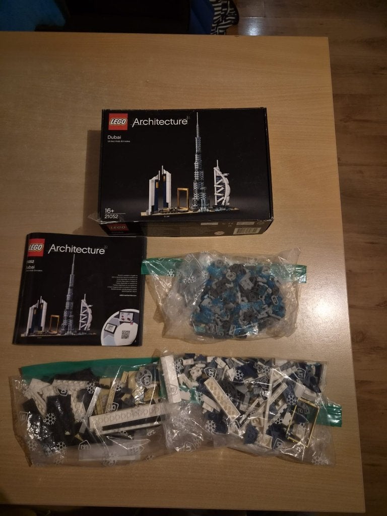 Lego Architecture 21052 bouwset van Dubai, Ophalen of Verzenden, Gebruikt