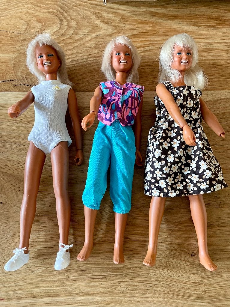3 Dusty poppen, Kenner Blythe uit 1974, Barbie formaat, Ophalen of Verzenden, Gebruikt, Fashion Doll