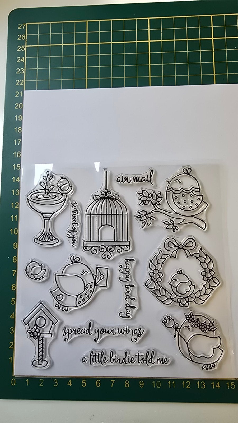stempelset, Ophalen of Verzenden, Zo goed als nieuw, Clearstamp
