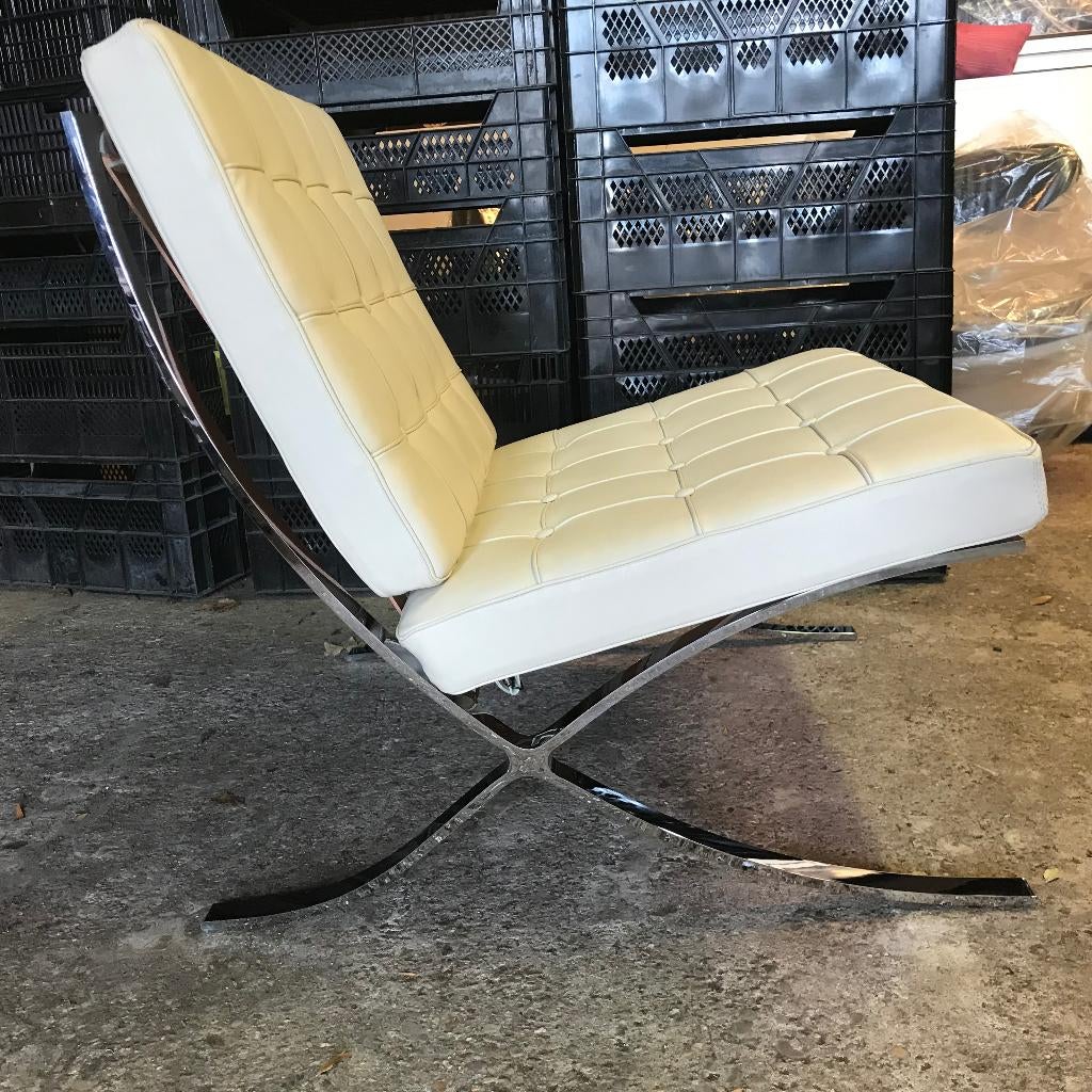 Alivar Mies van der Rohe Barcelona fauteuil lounge chair, Huis en Inrichting, Fauteuils, Gebruikt, Ophalen of Verzenden, Nvt, Nvt