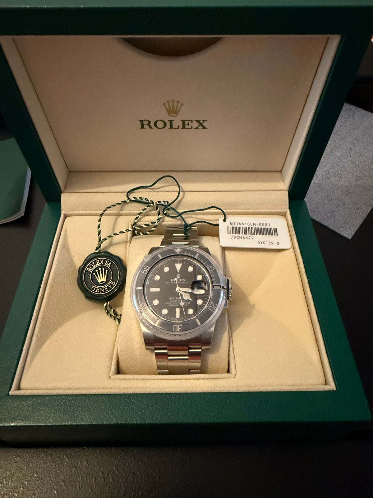 Rolex submariner 116610LN 2017 full set 1e eigenaar, Ophalen, Zo goed als nieuw, Staal, Rolex