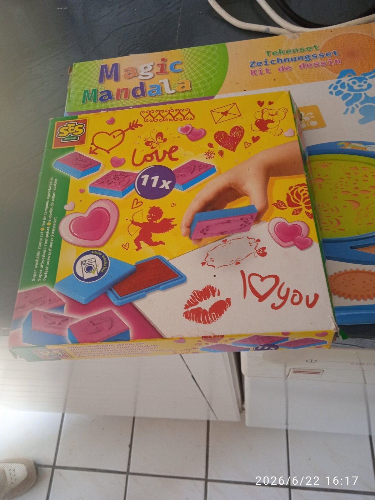 SES Love Stempelset & Magic Mandala Tekenset, Ophalen of Verzenden, Gebruikt, Overige typen
