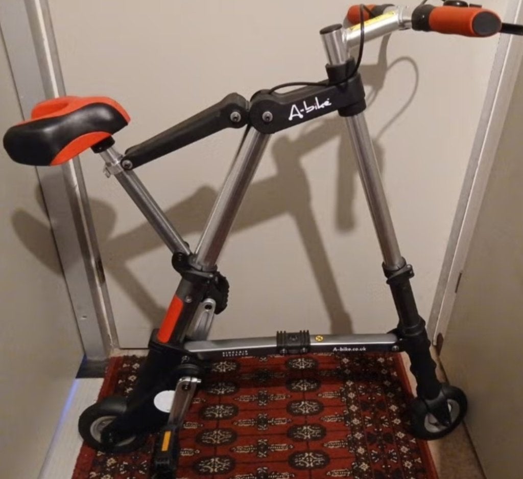 Originele A-Bike Sinclair Research Vouwfiets, Overige merken, Minder dan 14 inch, Ophalen of Verzenden, Zo goed als nieuw