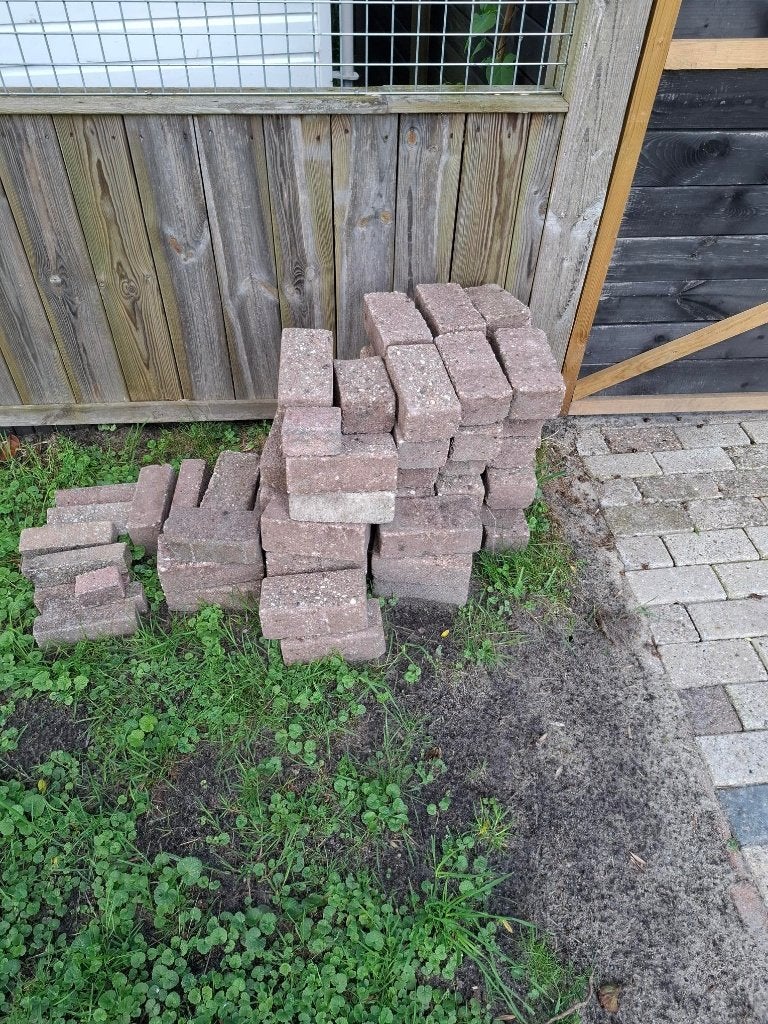 Gratis straatstenen, Ophalen, Gebruikt, Beton, Klinkers