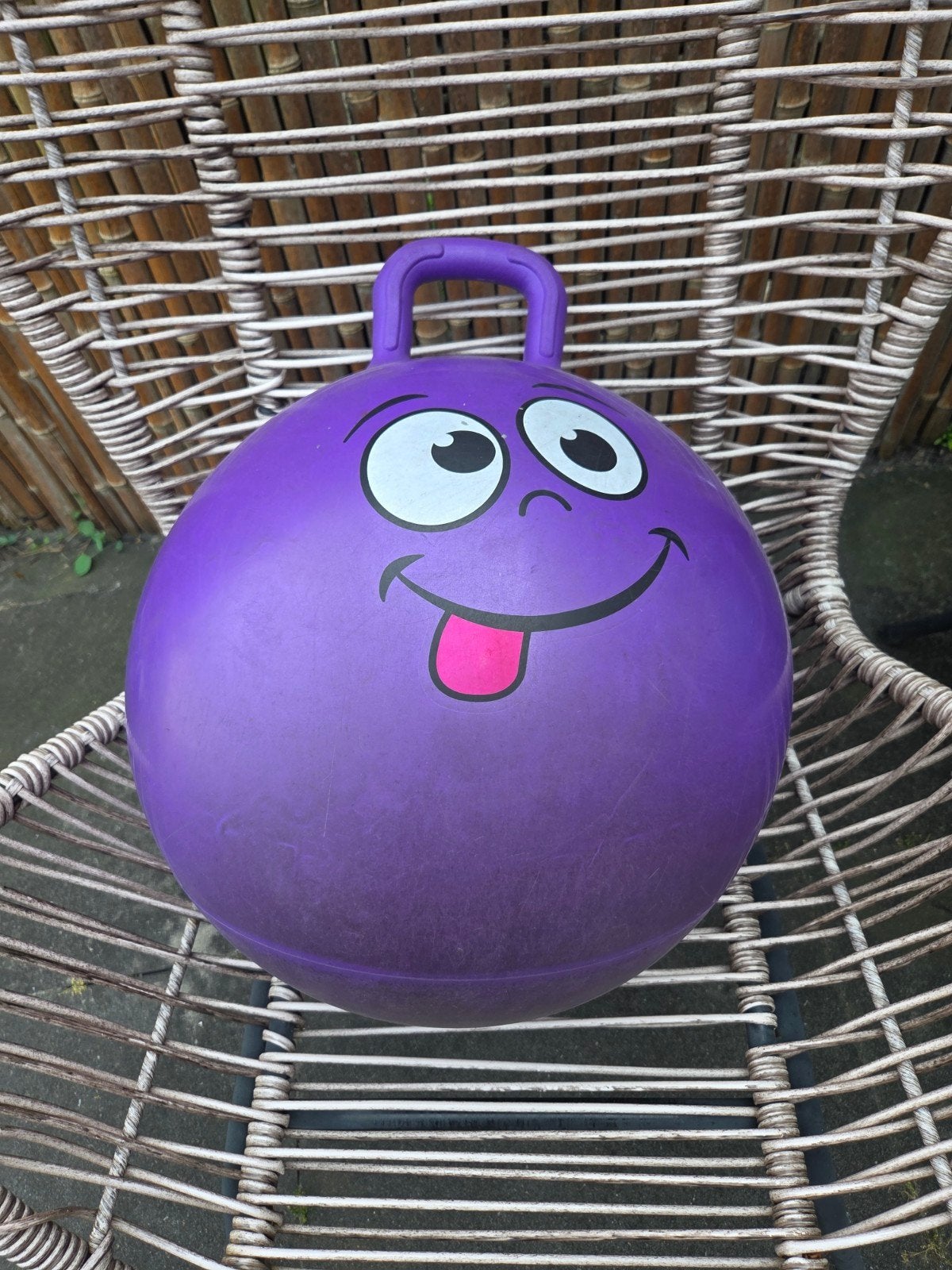 2x Space Hopper Springbal - Paars & Groen, Ophalen, Gebruikt, Jongen of Meisje