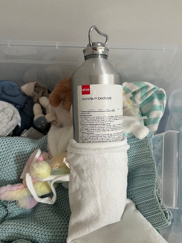 Aluminium baby bedkruik, Ophalen, Zo goed als nieuw, Overige typen, Hema