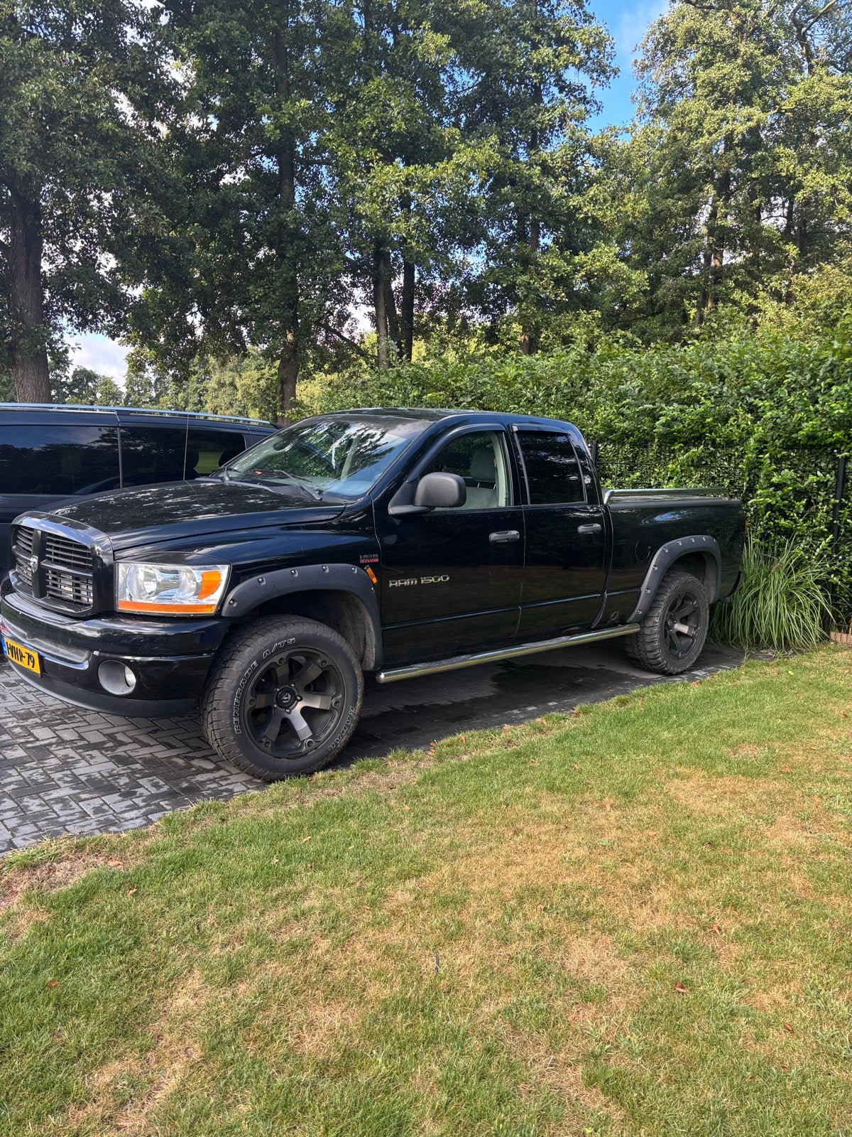 Dodge RAM 2006, Auto's, Automaat, 5654 cc, Leder en Stof, Zwart