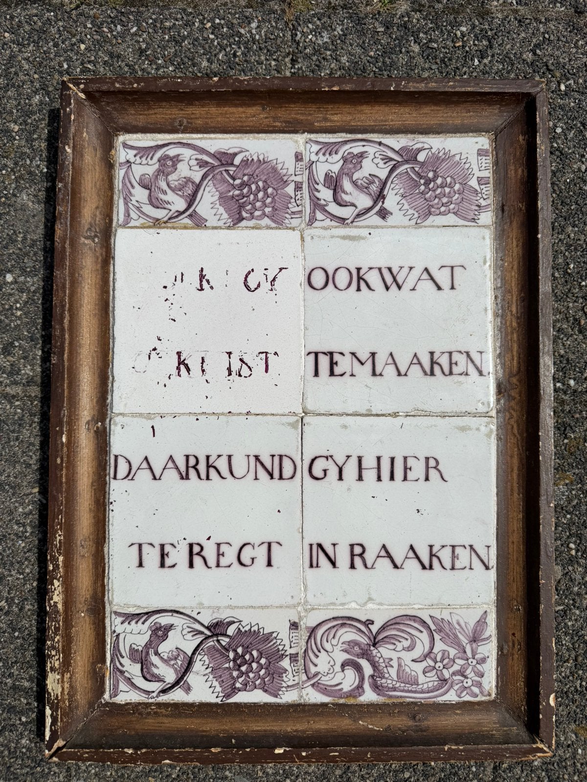 18e eeuws tegeltableau., Antiek en Kunst, Verzenden