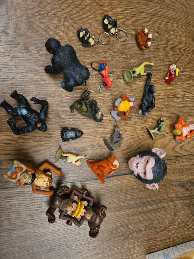 Apen en gorilla speelfiguren, Ophalen of Verzenden, Gebruikt, Jongen of Meisje