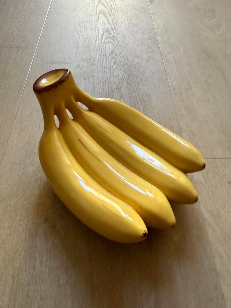 Ikea kuperad banaan keramiek, Ophalen, Geel, Aardewerk of Porselein, Zo goed als nieuw