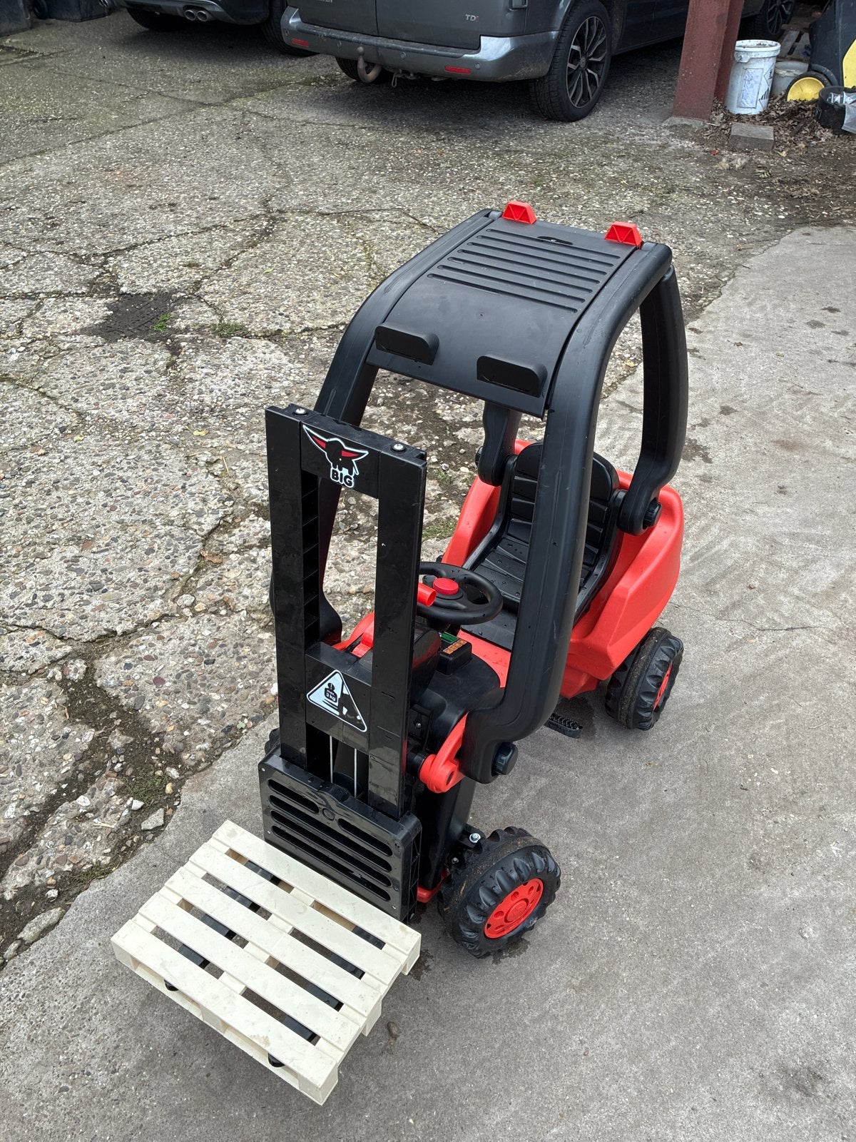 BIG Linde vorkheftruck / traptrekker, Ophalen, Zo goed als nieuw