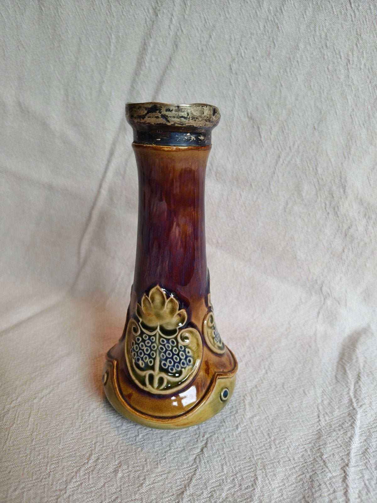 Antieke Doulton Lambeth Art Nouveau Suikerstrooier - Ethel B, Antiek en Kunst, Antiek | Vazen, Ophalen of Verzenden