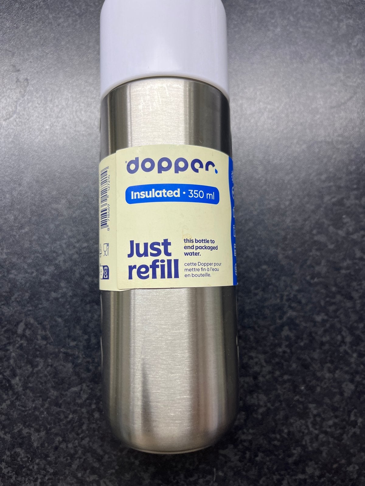 Dopper Insulated Thermofles - 350 ml - RVS, Overige typen, Ophalen of Verzenden, Metaal, Overige merken