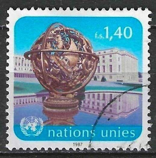 VN-Geneve 1987 - Yvert 153 - Armillairsfeer (ST), Verzenden, Gestempeld, Noord-Amerika