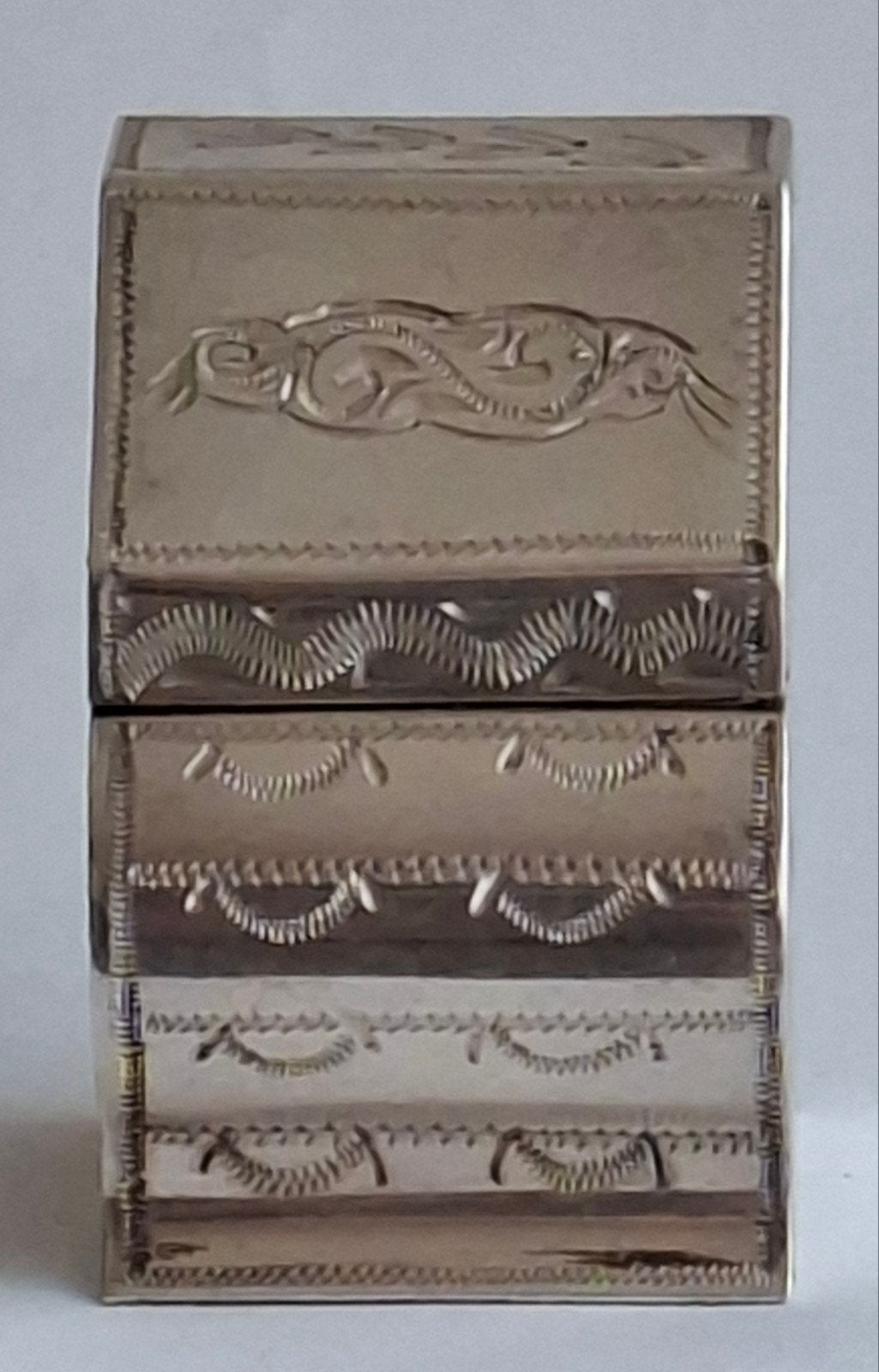 zilveren loddereindoosje in de vorm van een secretaire., Antiek en Kunst, Ophalen of Verzenden
