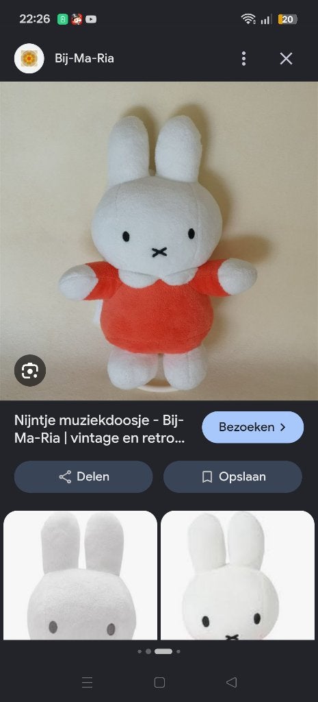 Gezocht Nijntje muziek knuffel gezocht, Ophalen, Oranje, Met geluid, Konijn
