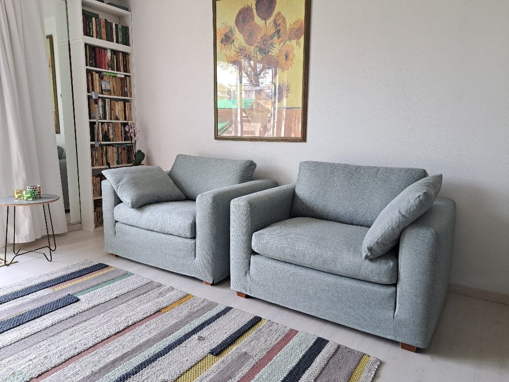Twee prachtige, comfortabele Linteloo loveseats Easy Living, Ophalen of Verzenden, Zo goed als nieuw, Stof
