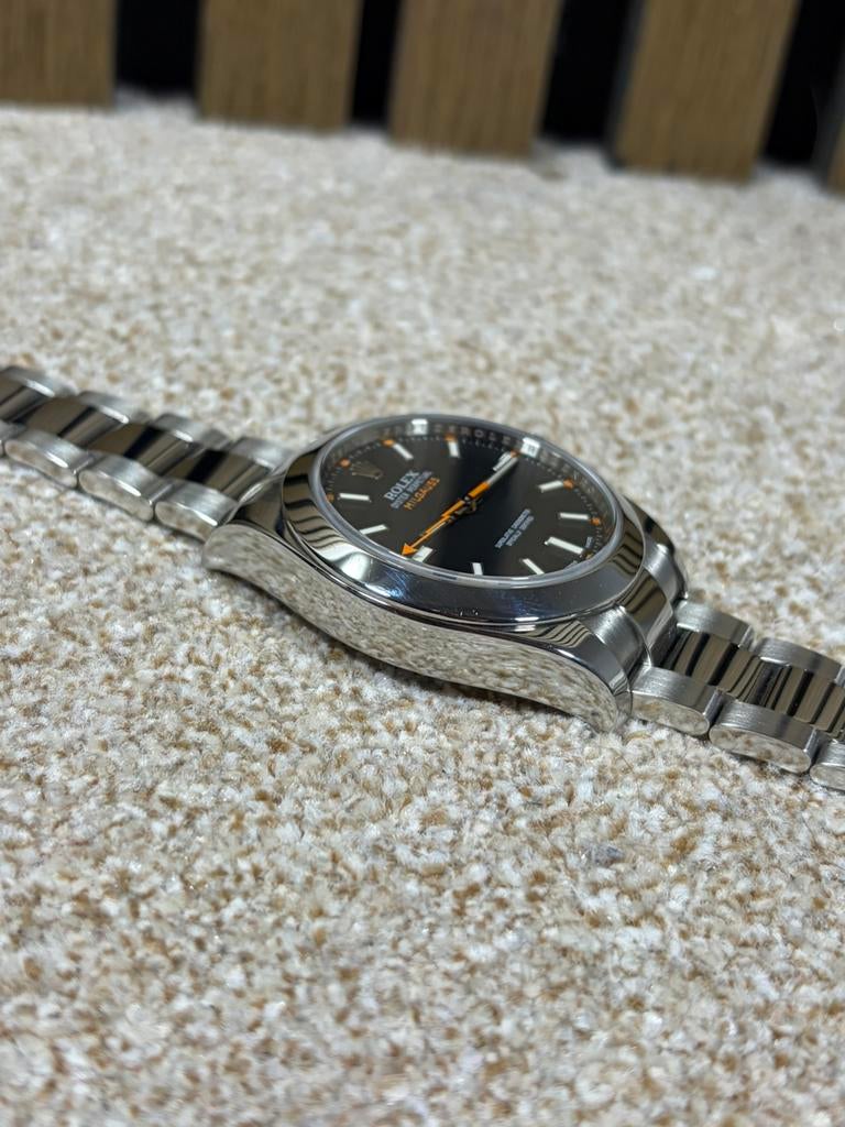 Rolex Milgauss 116400, Ophalen of Verzenden, Zo goed als nieuw, Staal, Rolex