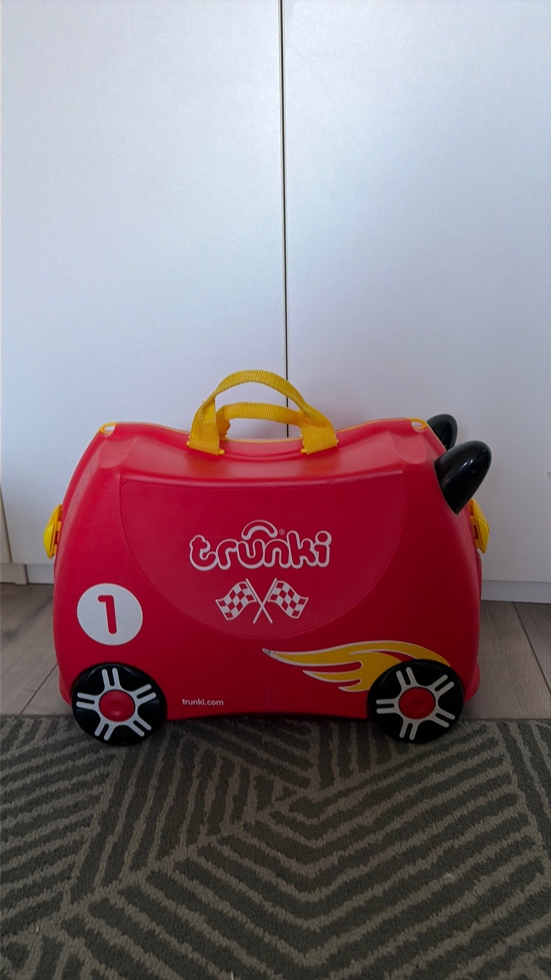 Trunki kinderkoffer raceauto, Ophalen, Gebruikt