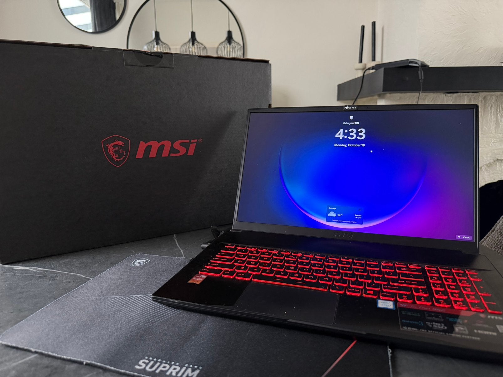 MSI GF75 Thin 9SC Gaming Laptop - i7-9750H, GTX 1650, 16GB R, Met videokaart, 2 tot 3 Ghz, Qwerty, Ophalen of Verzenden