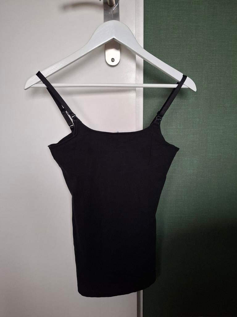 Prenatal voedingshemdje - Zwart, maat S, Zwart, Ophalen of Verzenden, Zo goed als nieuw, Lingerie of Zwemkleding