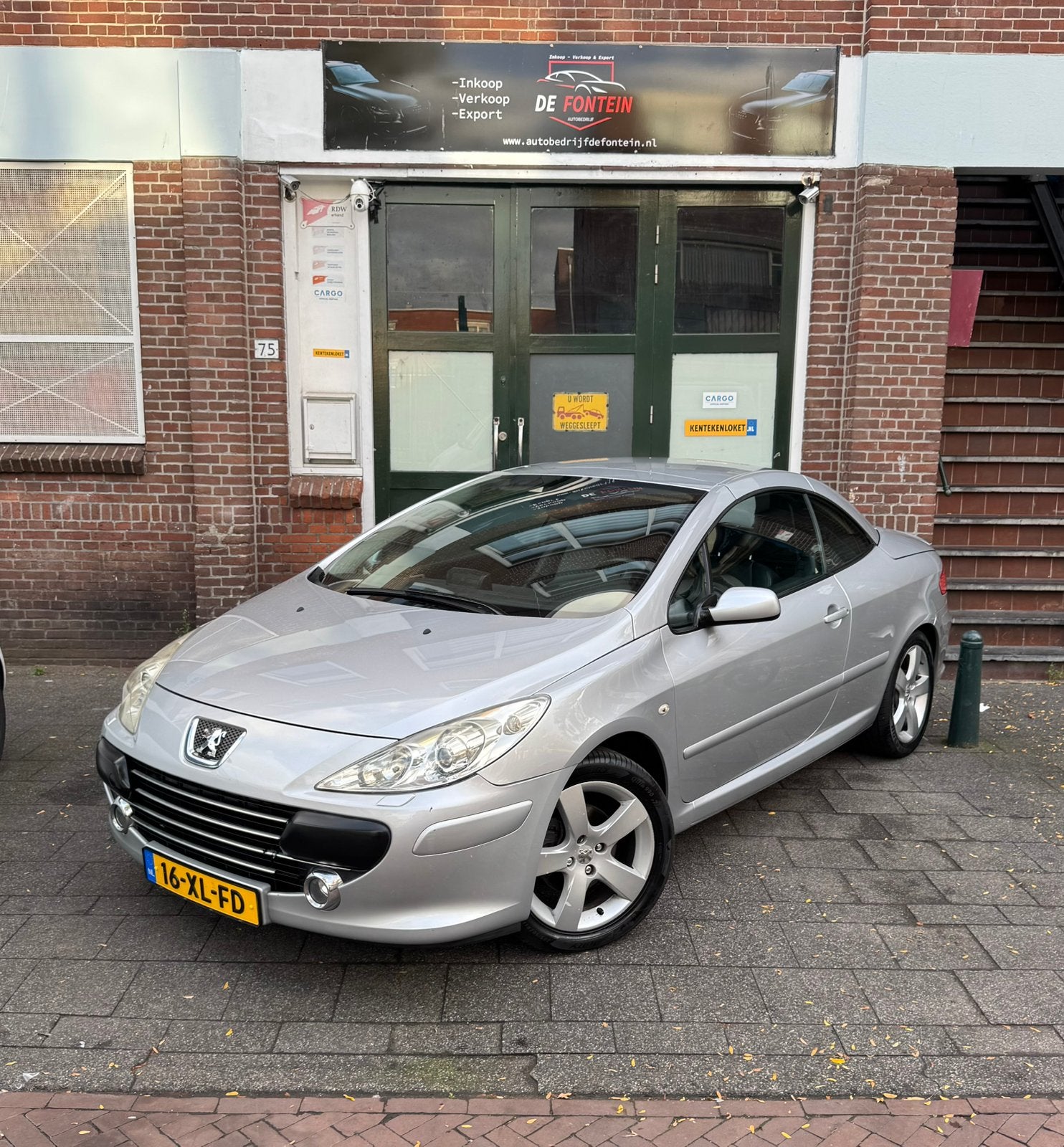 Peugeot 307 2.0 16V CC AUT 2007 Airco/APK/Boekjes, Zwart, 4 cilinders, Cabriolet, 4 stoelen