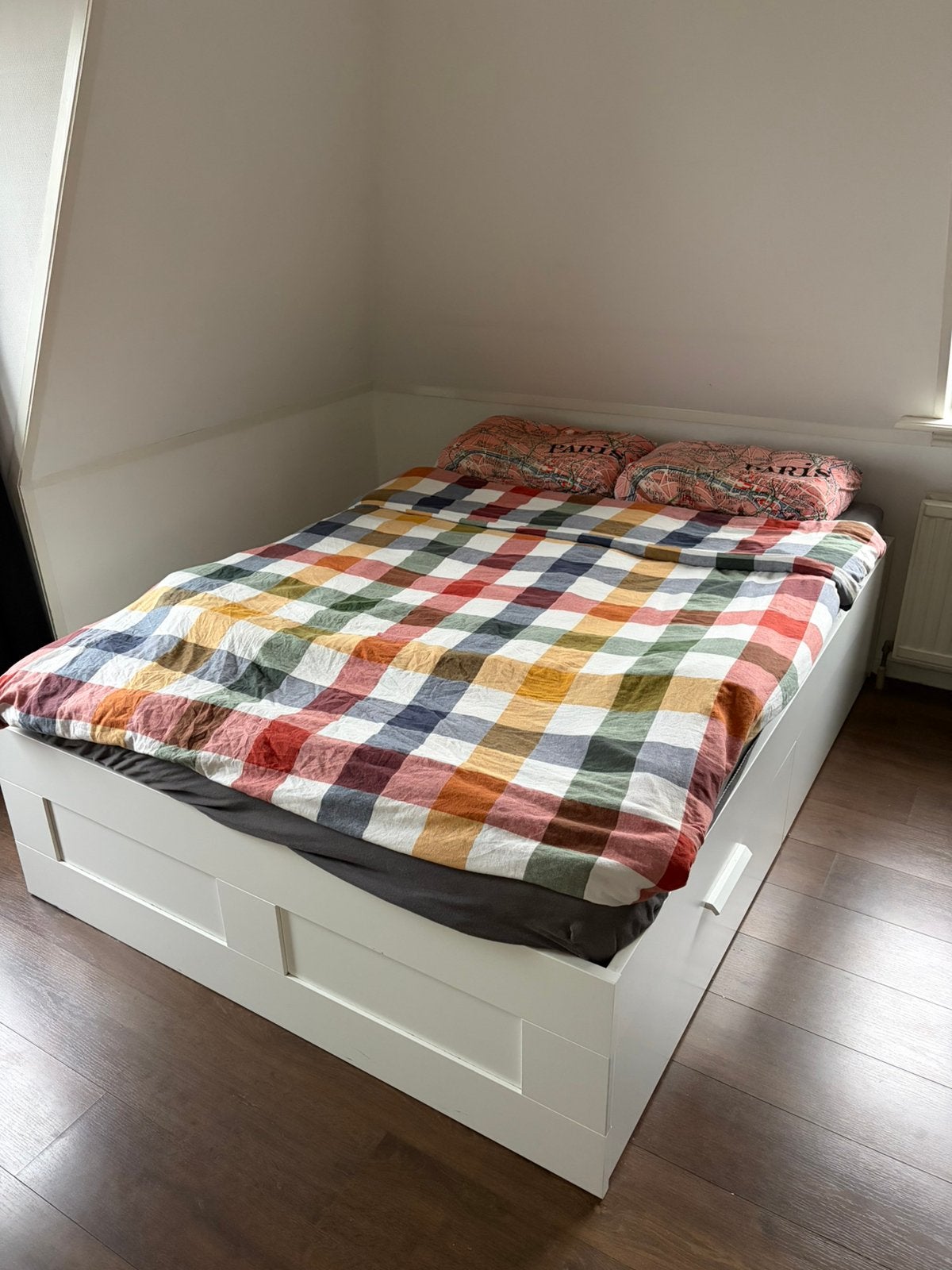 Bed Brimnes IKEA wit 140x200, Ophalen, Wit, Tweepersoons, 140 cm