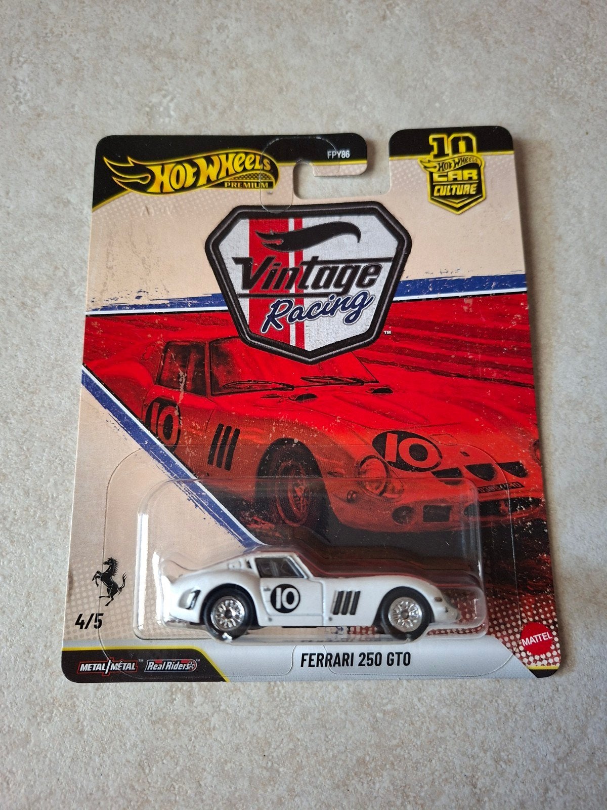 Hot Wheels Premium Ferrari 250 GTO Vintage Racing, Ophalen of Verzenden, Nieuw, Auto