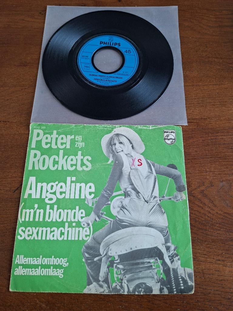 Peter en zijn rockets,m'n blonde sexmachine, Ophalen of Verzenden, Zo goed als nieuw, 7 inch, Levenslied of Smartlap