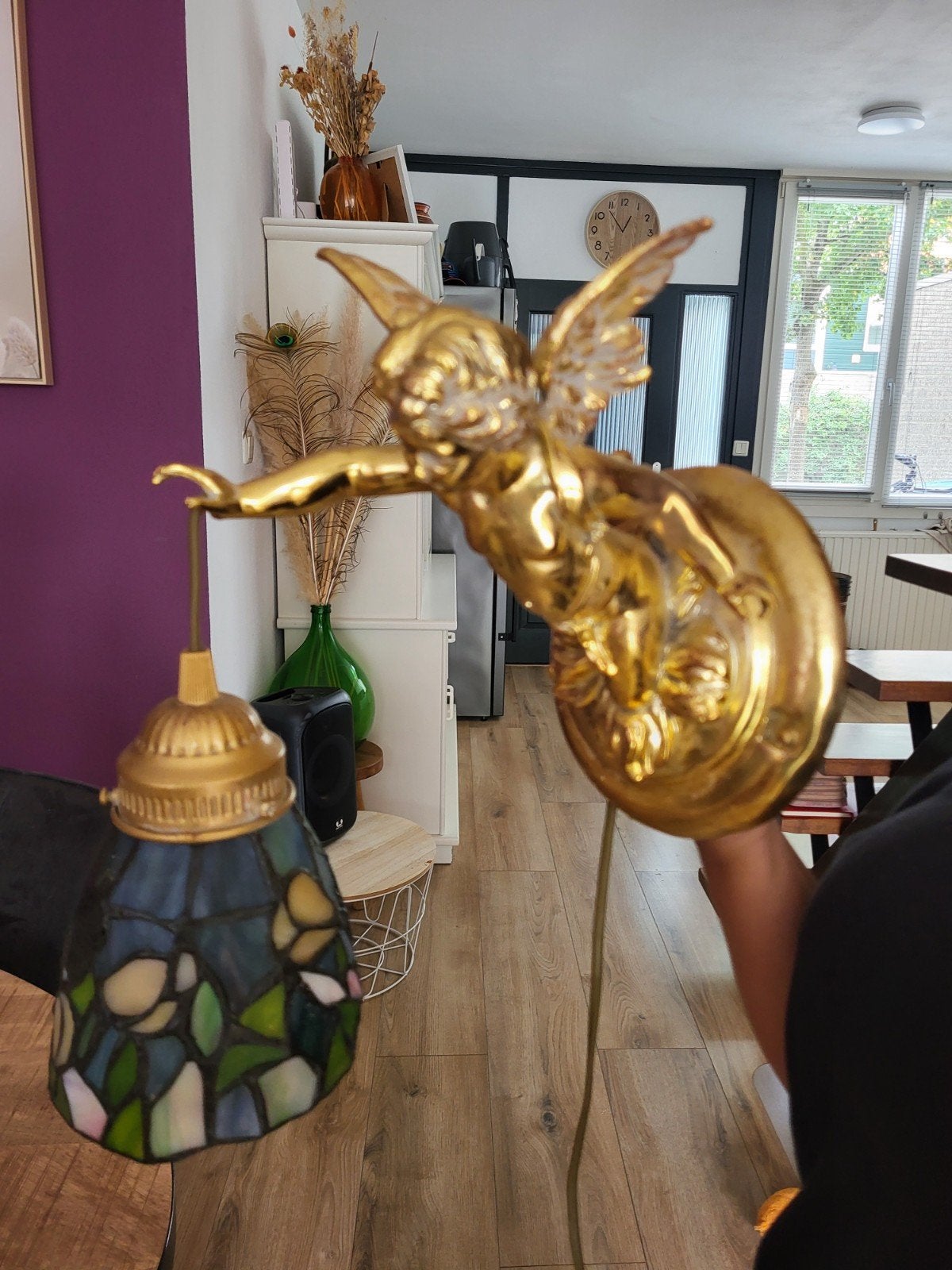 Prachtige Tiffany lamp engel, Ophalen