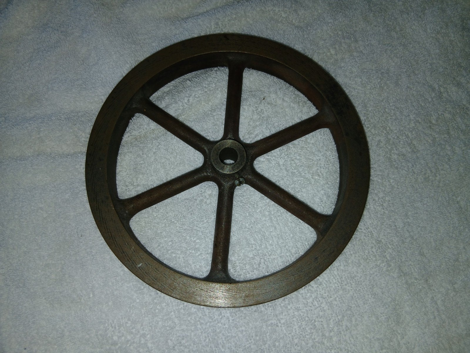 Groot vliegwiel spaakwiel stoommachine model, Ophalen of Verzenden