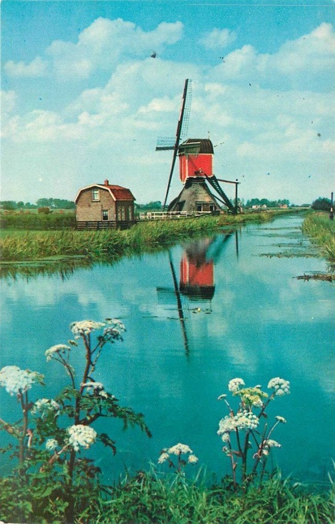701-416-025 Hazerswoude Wipwatermolen, Verzamelen, Ansichtkaarten | Nederland, Verzenden, Voor 1920, Zuid-Holland