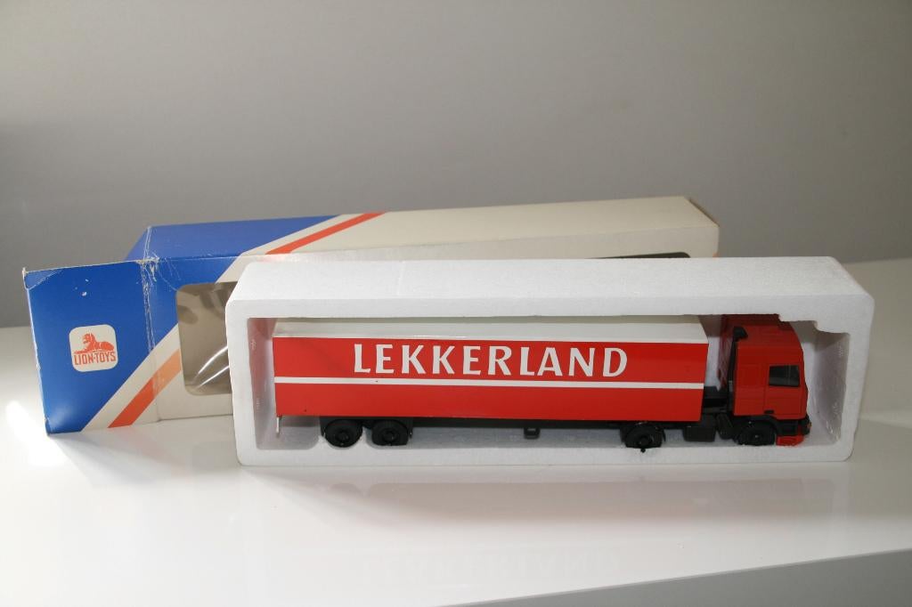 Lion Toys Lekkerland DAF Truck 1:50 Vintage verzamelmodel, Liontoys.nl, Ophalen of Verzenden, Zo goed als nieuw, Lion Toys B.V.