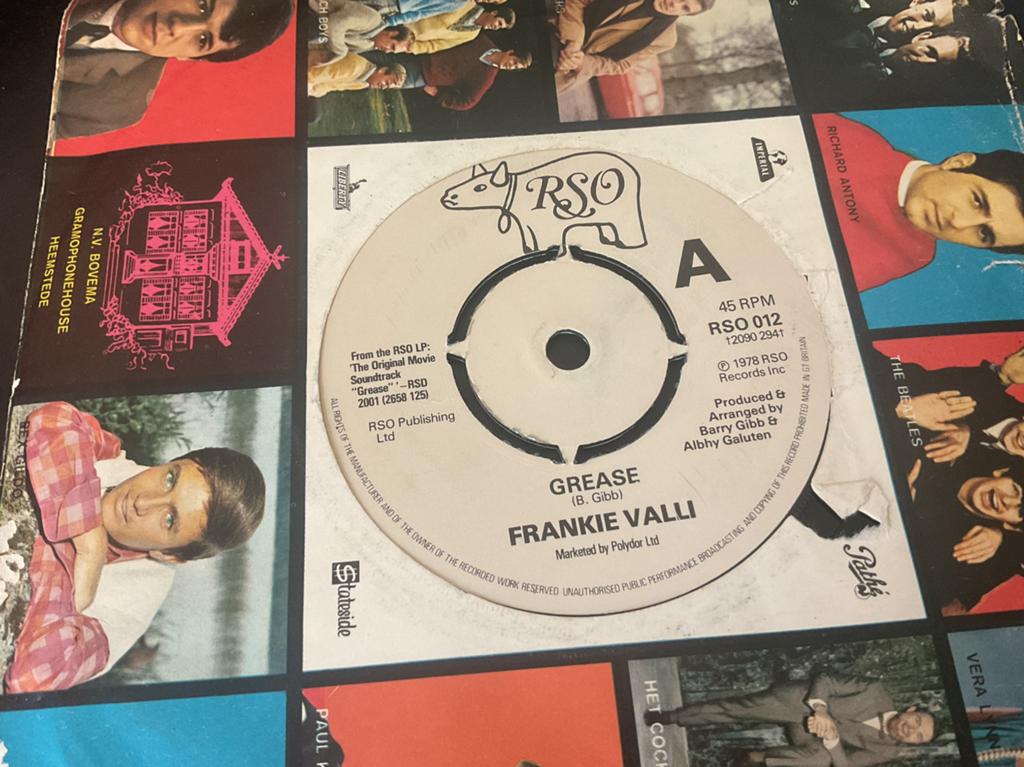 Frankie Valli - Grease Vinyl 7” Single, Cd's en Dvd's, Vinyl Singles, Ophalen of Verzenden, Gebruikt, 7 inch, Pop