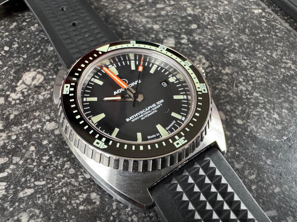 Aquadive Bathyscaphe 100, Overige merken, Staal, Polshorloge, Nieuw
