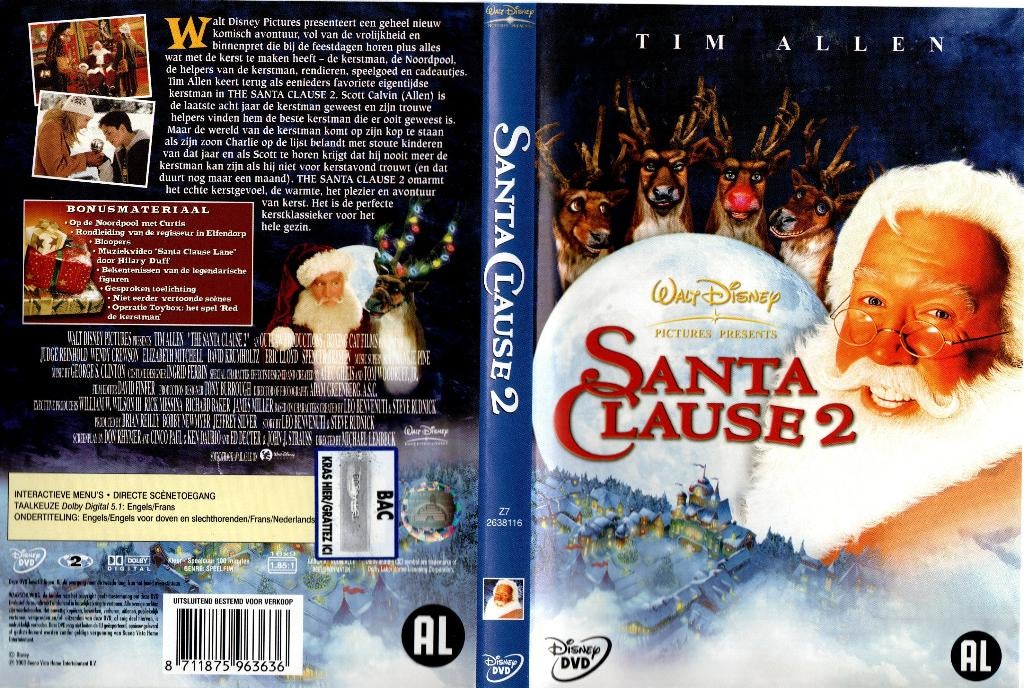 Santa Clause 2, Alle leeftijden, Ophalen of Verzenden, Zo goed als nieuw, Actiekomedie